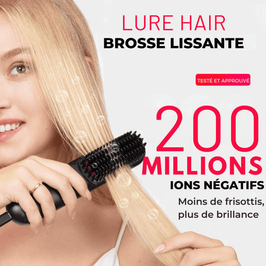 Brosse Lissante Lure Hair 5 en 1 Sans Fil - Cheveux lisses et sans frisottis en quelques secondes