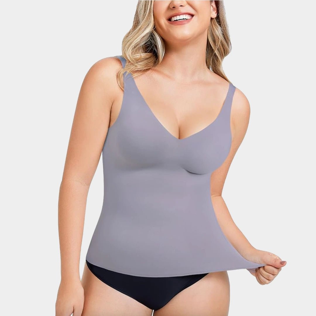 Débardeur Sculptant à Encolure en V