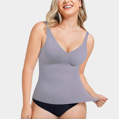 Débardeur Sculptant à Encolure en V