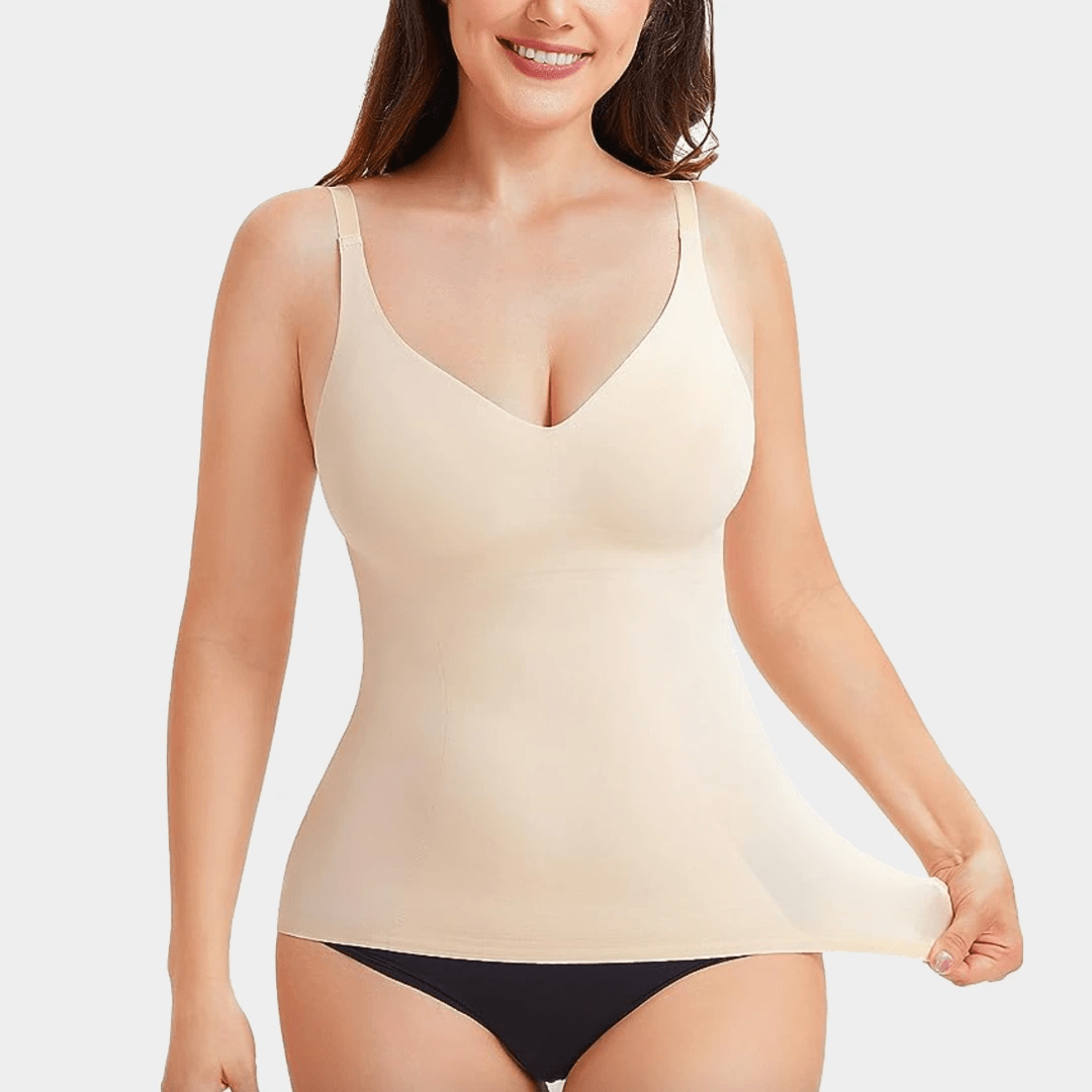 Débardeur Sculptant à Encolure en V