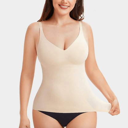 Débardeur Sculptant à Encolure en V