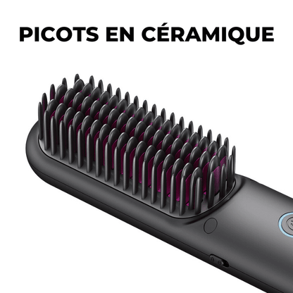 Brosse Lissante Lure Hair 5 en 1 Sans Fil - Cheveux lisses et sans frisottis en quelques secondes