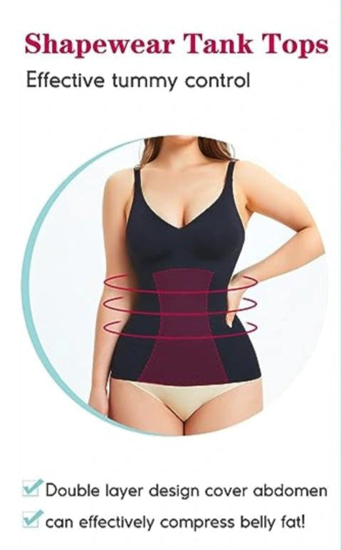 Débardeur Sculptant à Encolure en V