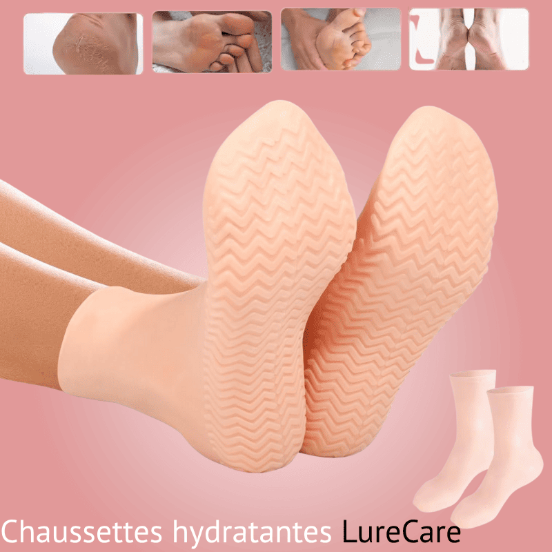 LureCare – Chaussettes hydratantes anti-fissures pour les pieds