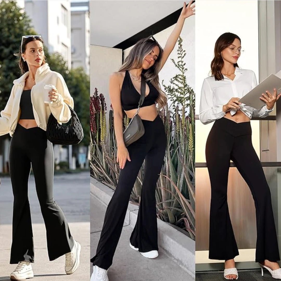 Leggings Yoga Flare Cross Waist FlexiSculpt