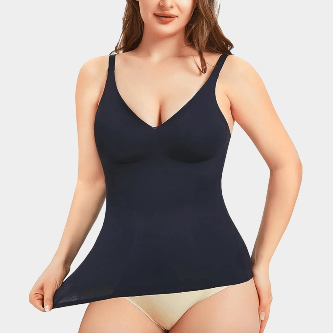 Débardeur Sculptant à Encolure en V