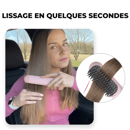 Brosse Lissante Lure Hair 5 en 1 Sans Fil - Cheveux lisses et sans frisottis en quelques secondes