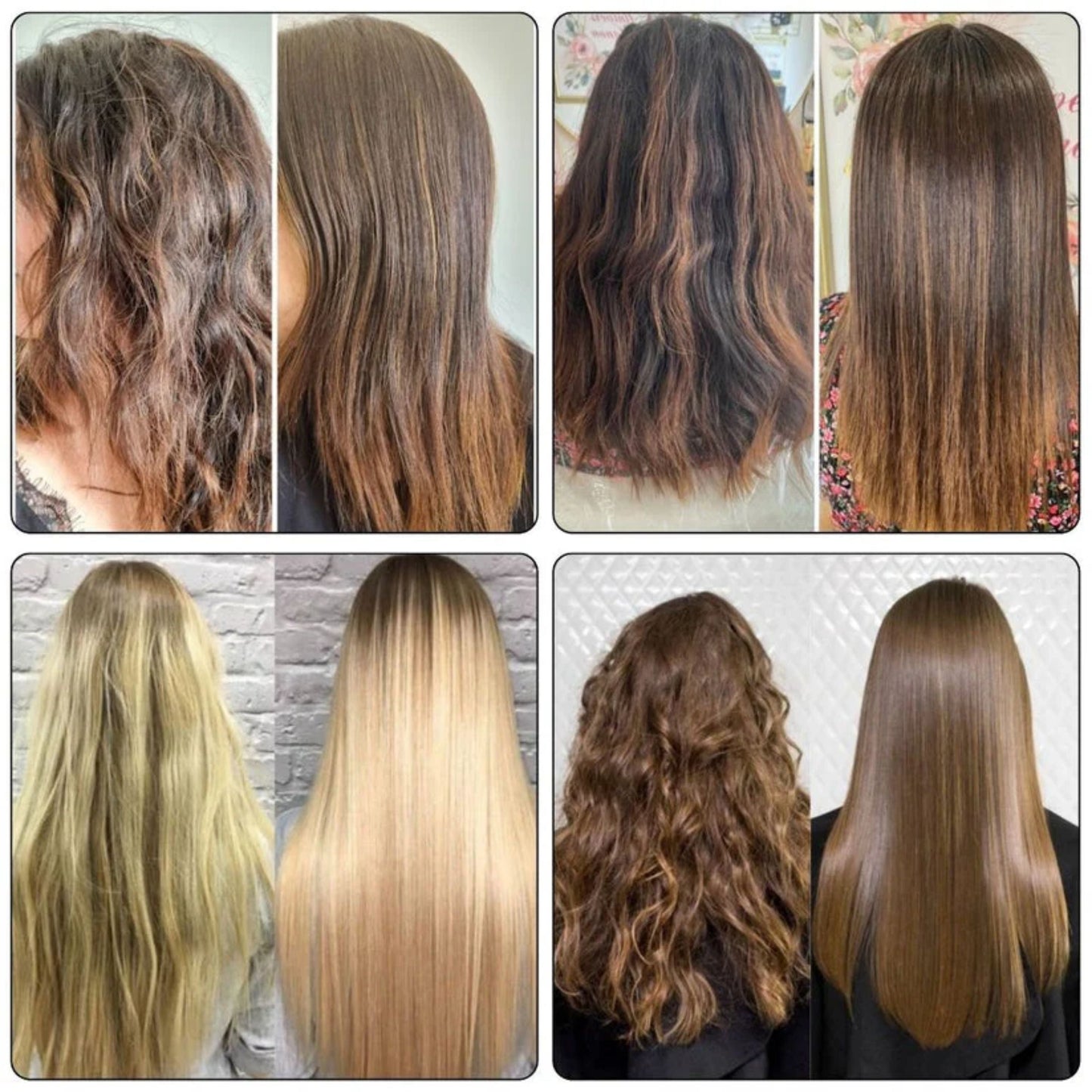 Brosse Lissante Lure Hair 5 en 1 Sans Fil - Cheveux lisses et sans frisottis en quelques secondes