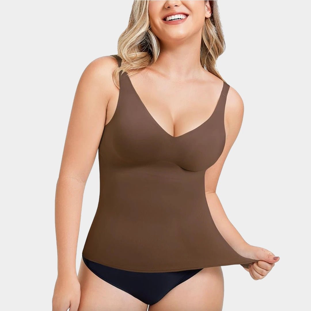 Débardeur Sculptant à Encolure en V