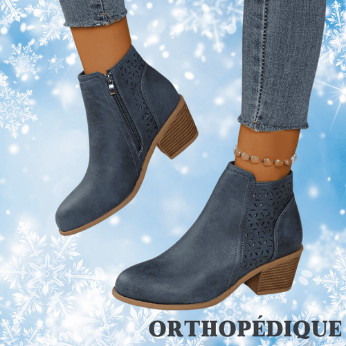 Botte orthopédique en cuir pour femme – Soulagement à chaque pas