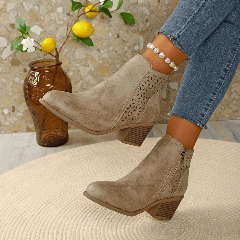 Botte orthopédique en cuir pour femme – Soulagement à chaque pas