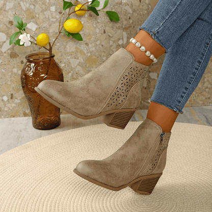 Botte orthopédique en cuir pour femme – Soulagement à chaque pas