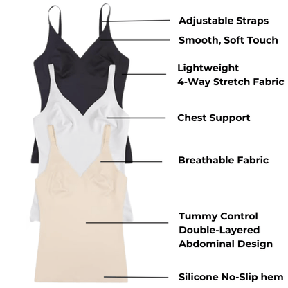 Débardeur Sculptant à Encolure en V