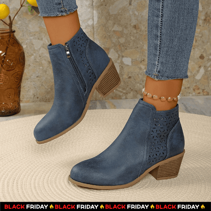 Botte orthopédique en cuir pour femme – Soulagement à chaque pas